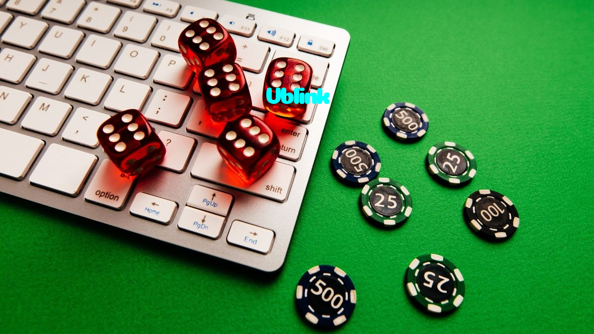 Vblink casino presented on mobile device in Pakistan with slots and live games